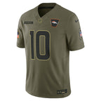 Bo Nix Denver Broncos Nike 2025 Salute to Service Limited Jersey - Olive