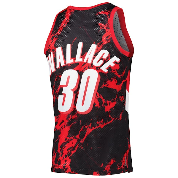 Rasheed Wallace Portland Trail Blazers 1999/00 Hardwood Classics Marble Swingman Jersey - Black