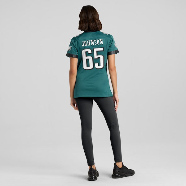 Lane Johnson Philadelphia Eagles Nike Women's Team Game Jersey - Midnight Green