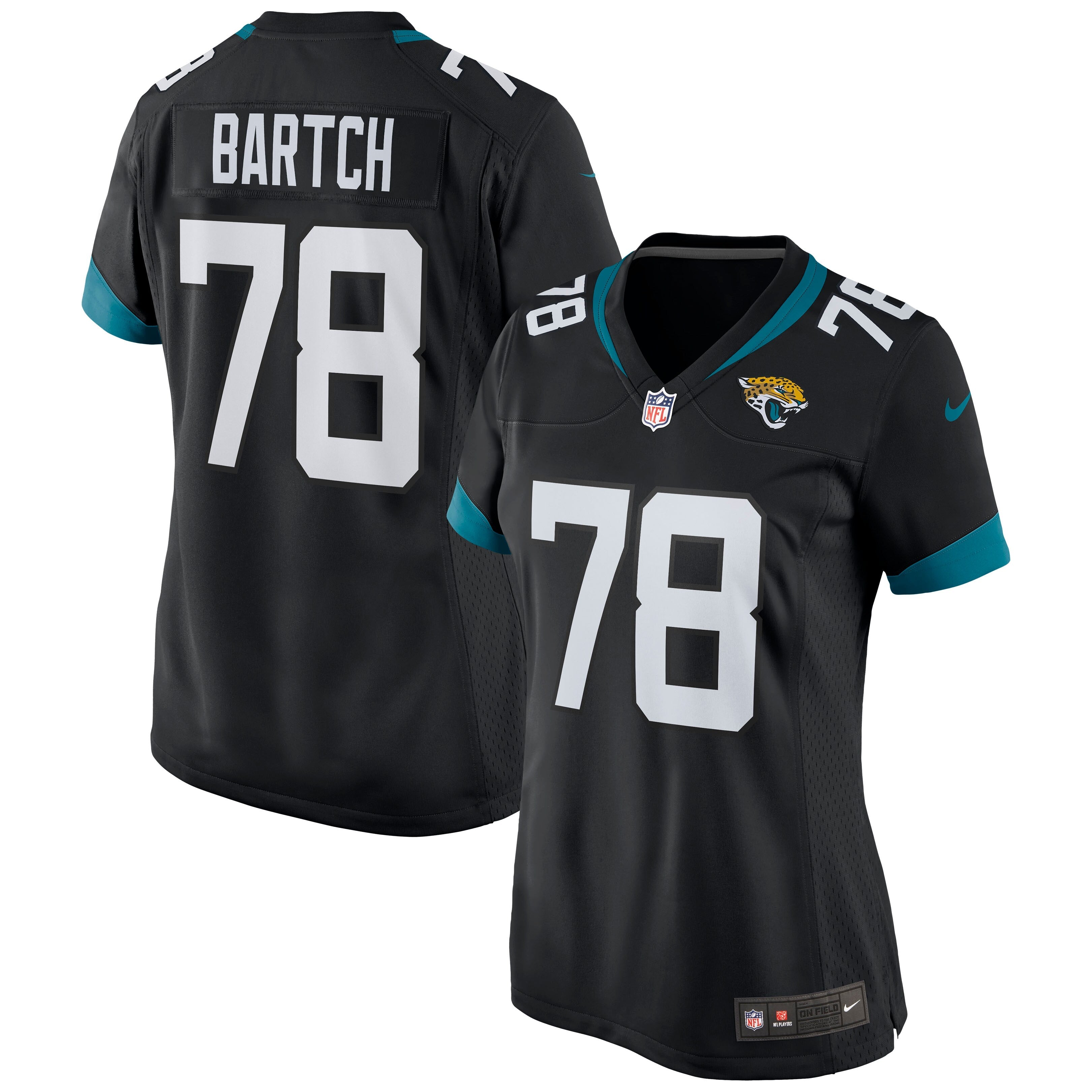 Ben Bartch Jacksonville Jaguars Nike Women's Game Jersey - Teal/Black