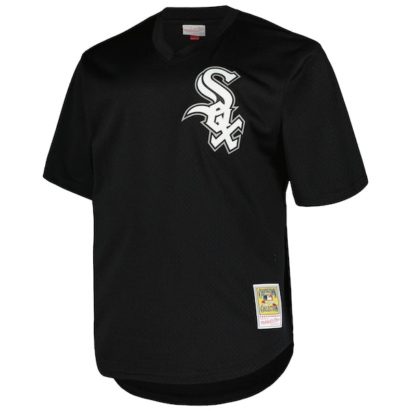 Frank Thomas Chicago White Sox Profile Big & Tall Cooperstown Collection Mesh Batting Practice Jersey - Black/Kelly Green