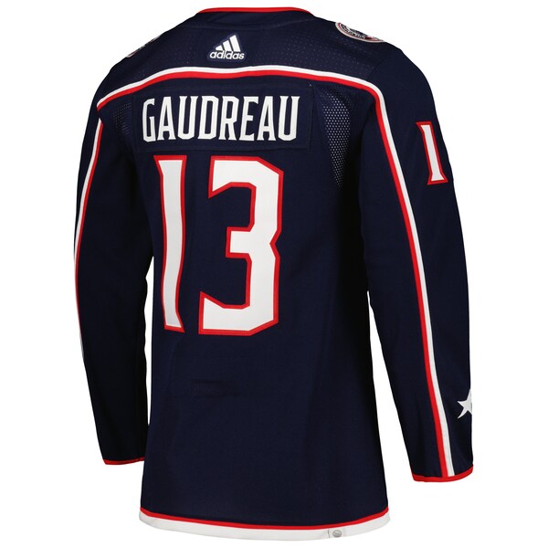 Johnny Gaudreau Columbus Blue Jackets adidas Home Primegreen Authentic Player Jersey - Navy