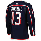 Johnny Gaudreau Columbus Blue Jackets adidas Home Primegreen Authentic Player Jersey - Navy