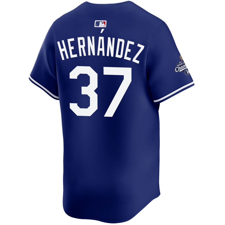 Teoscar Hernández Los Angeles Dodgers Nike 2025 World Series Champions Home Replica Jersey - Royal