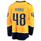 Nick Perbix Nashville Predators  Home Breakaway Jersey - Gold
