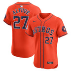 Jose Altuve Houston Astros Nike Alternate Elite Player Jersey - Orange