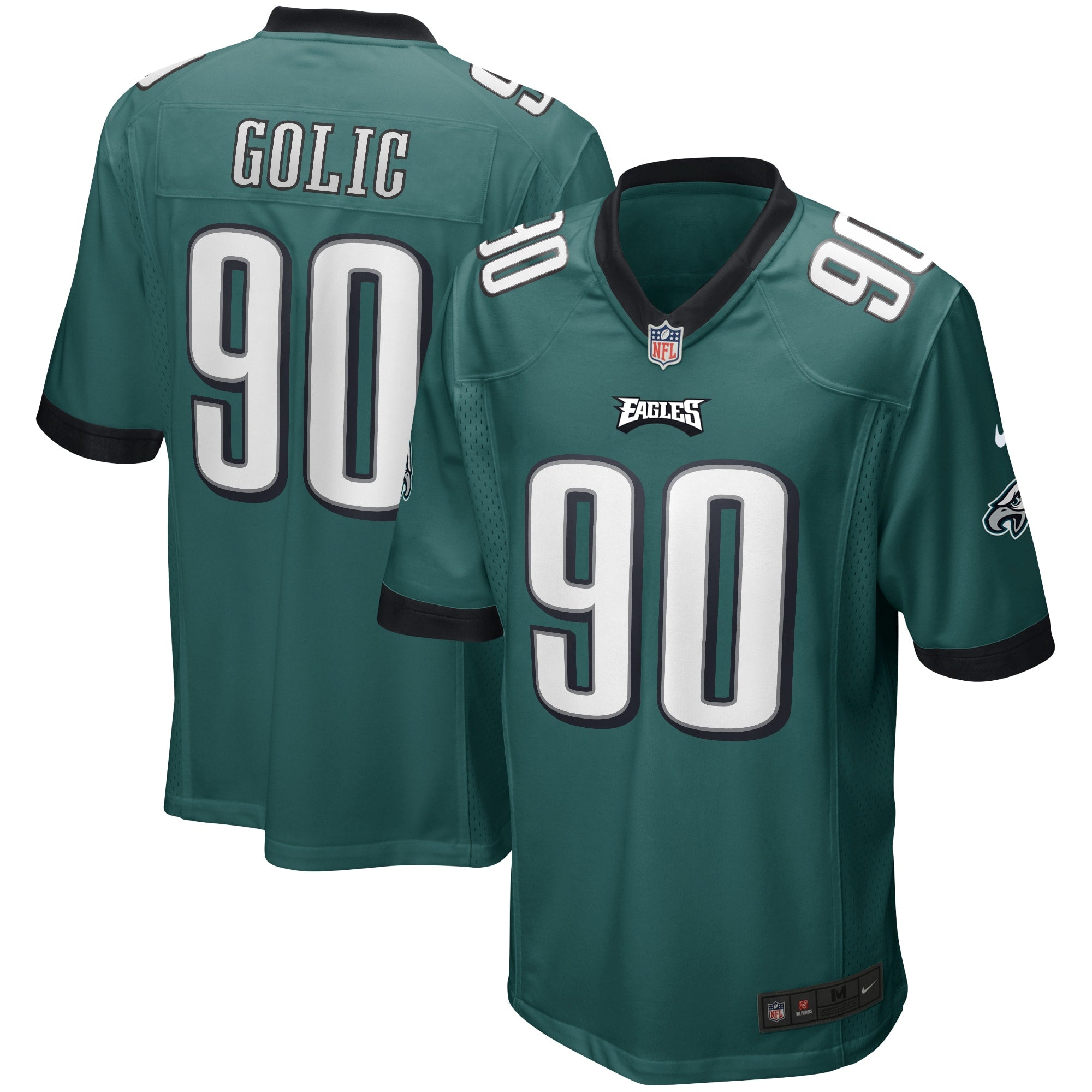 Mike Golic Philadelphia Eagles Nike Alternate Game Jersey - Kelly Green/Green