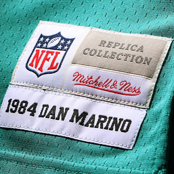 Dan Marino Miami Dolphins Big & Tall 1984 Retired Player Replica Jersey - Aqua