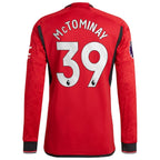 Scott McTominay Manchester United adidas 2023/24 Home Authentic Long Sleeve Player Jersey - Red/Green