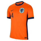 Virgil van Dijk Netherlands National Team Nike 2024 Home Replica Jersey - Orange/Blue