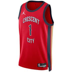 Zion Williamson New Orleans Pelicans Jordan Brand Unisex Swingman Jersey - Statement Edition - Red