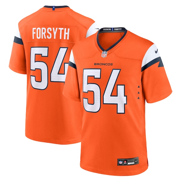 Alex Forsyth Denver Broncos Nike Team Game Jersey -  Orange
