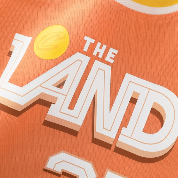 Darius Garland Cleveland Cavaliers  Youth 2025/26 City Edition Fast Break Jersey - Orange