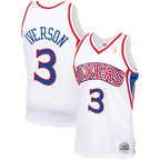 Allen Iverson Philadelphia 76ers  1996/97 Hardwood Classics Swingman Jersey - White/Red/Royal/Black