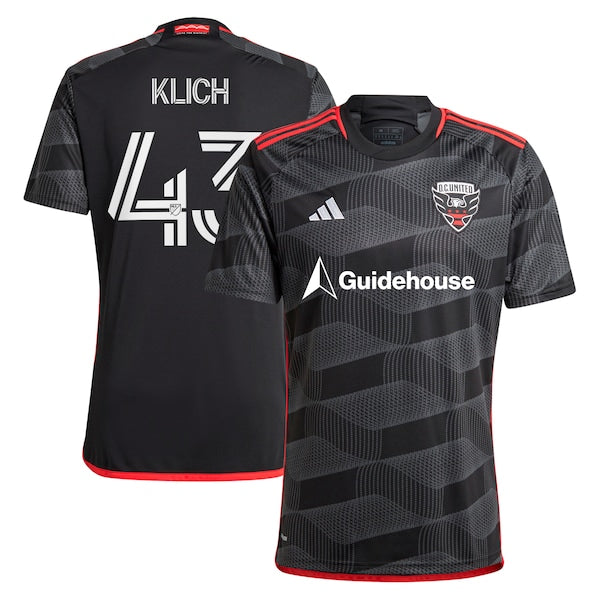 Mateusz Klich D.C. United adidas 2024 The Icon Kit Replica Player Jersey – Black