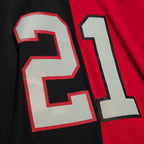Deion Sanders Atlanta Falcons Big & Tall Split Legacy Retired Player Replica Jersey - Black/Red
