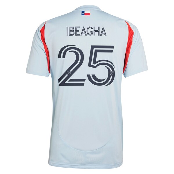 Sebastien Ibeagha FC Dallas adidas 2025 The Inferno Kit Replica Player Jersey - Light Blue