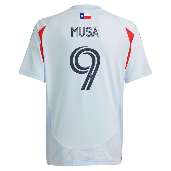 Petar Musa FC Dallas adidas Youth 2025 The Inferno Kit Replica Player Jersey - Light Blue