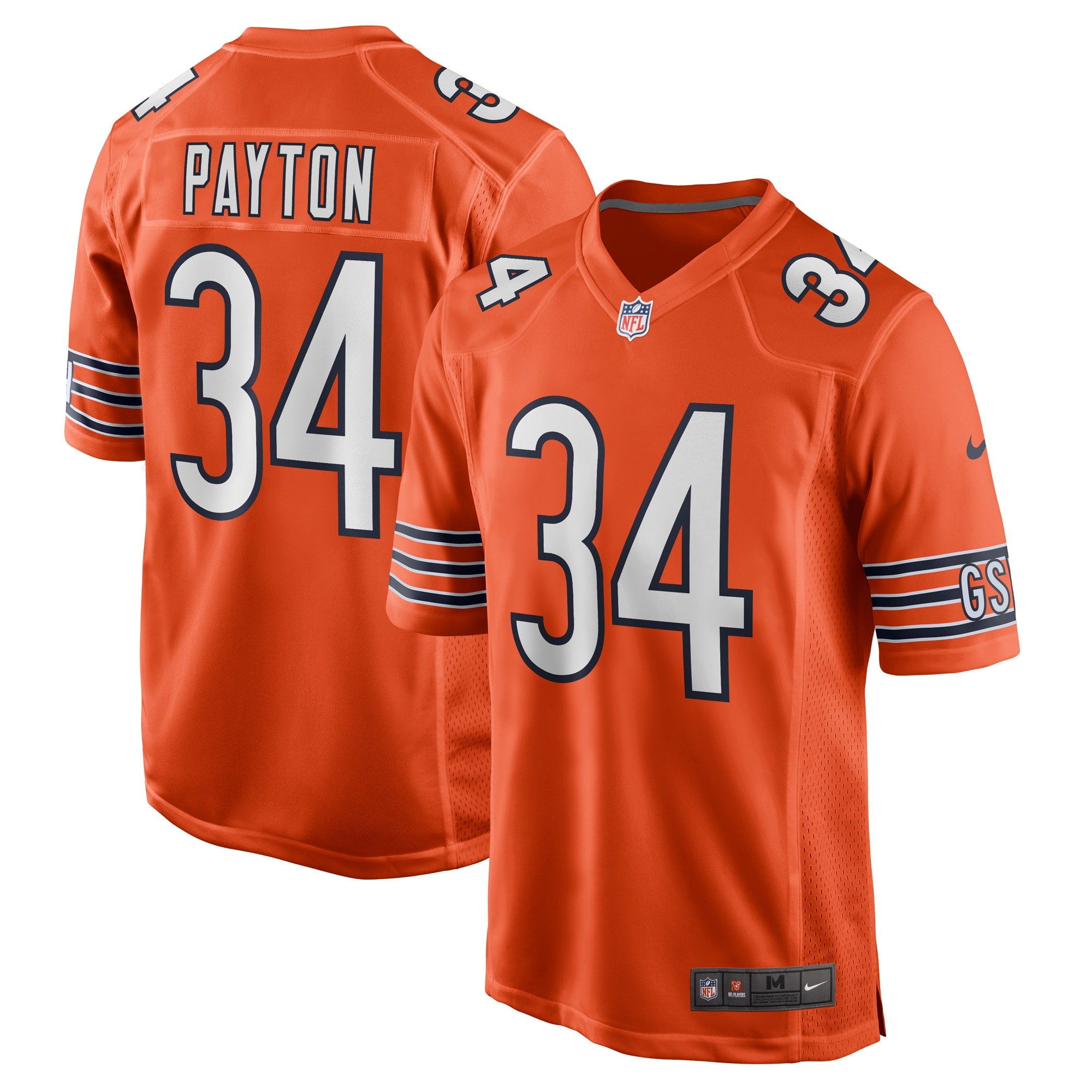 Walter Payton Chicago Bears Nike Game Retired Player Jersey - Navy/Orange/White
