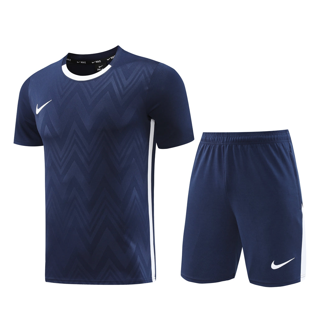 Nike Short Sleeve Training Jersey Set-ND06- Dark Blue