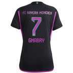 Serge Gnabry Bayern Munich adidas Women's 2023/24 Away Replica Player Jersey - Black/White