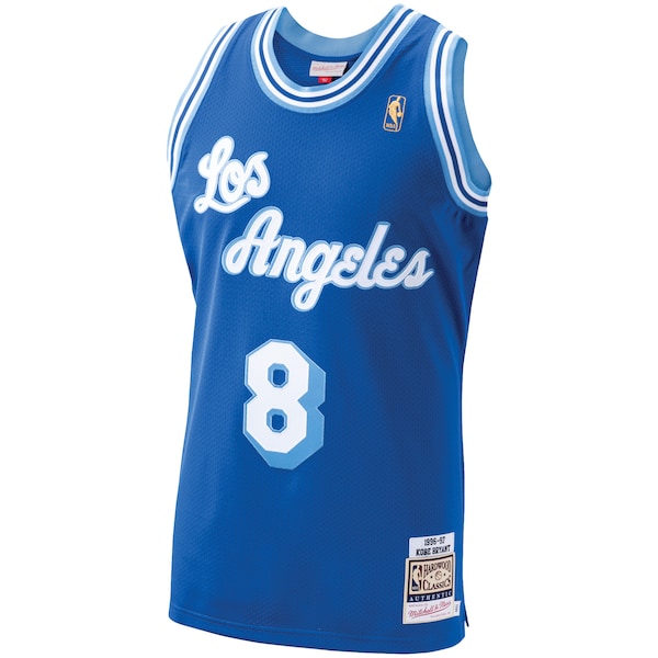 Youth Los Angeles Lakers Kobe Bryant Royal 1996-97 Hardwood Classics Authentic Player Jersey- Blue/Gold/Purple