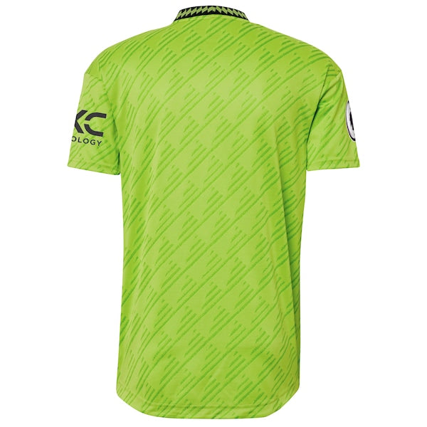 Manchester United adidas 2022/23 Third Authentic Jersey - Neon Green