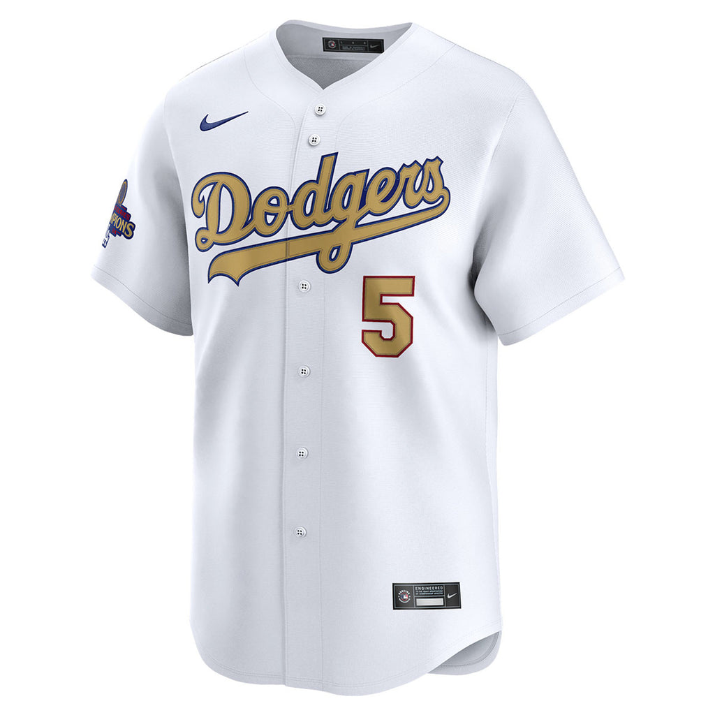 Freddie Freeman Los Angeles Dodgers Nike 2025 Gold Collection Limited Jersey – White