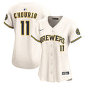 Jackson Chourio Milwaukee Brewers Nike Women's Home Limited Player Jersey - Cream