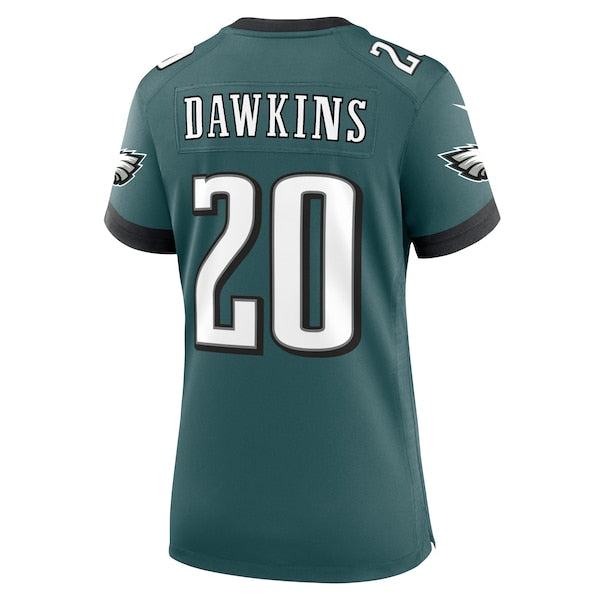 Brian Dawkins Philadelphia Eagles Nike Women's Retired Player Game Jersey - Midnight Green/Black