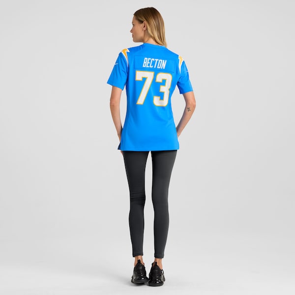 Mekhi Becton Los Angeles Chargers Nike Women's Team Game Jersey -  Powder Blue
