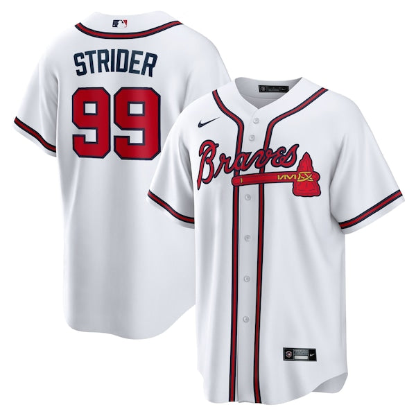 Spencer Strider Atlanta Braves Nike Youth Home Replica Jersey - White