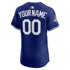 Los Angeles Dodgers Nike 2025 World Series Champions Alternate  Elite Custom Jersey - Royal/Cream
