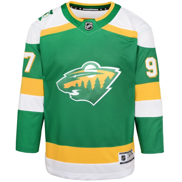 Kirill Kaprizov Minnesota Wild Youth 2023/24 Alternate Premier Player Jersey – Green