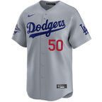 Mookie Betts Los Angeles Dodgers Nike 2025 World Series Champions Limited Player Jersey - Grey