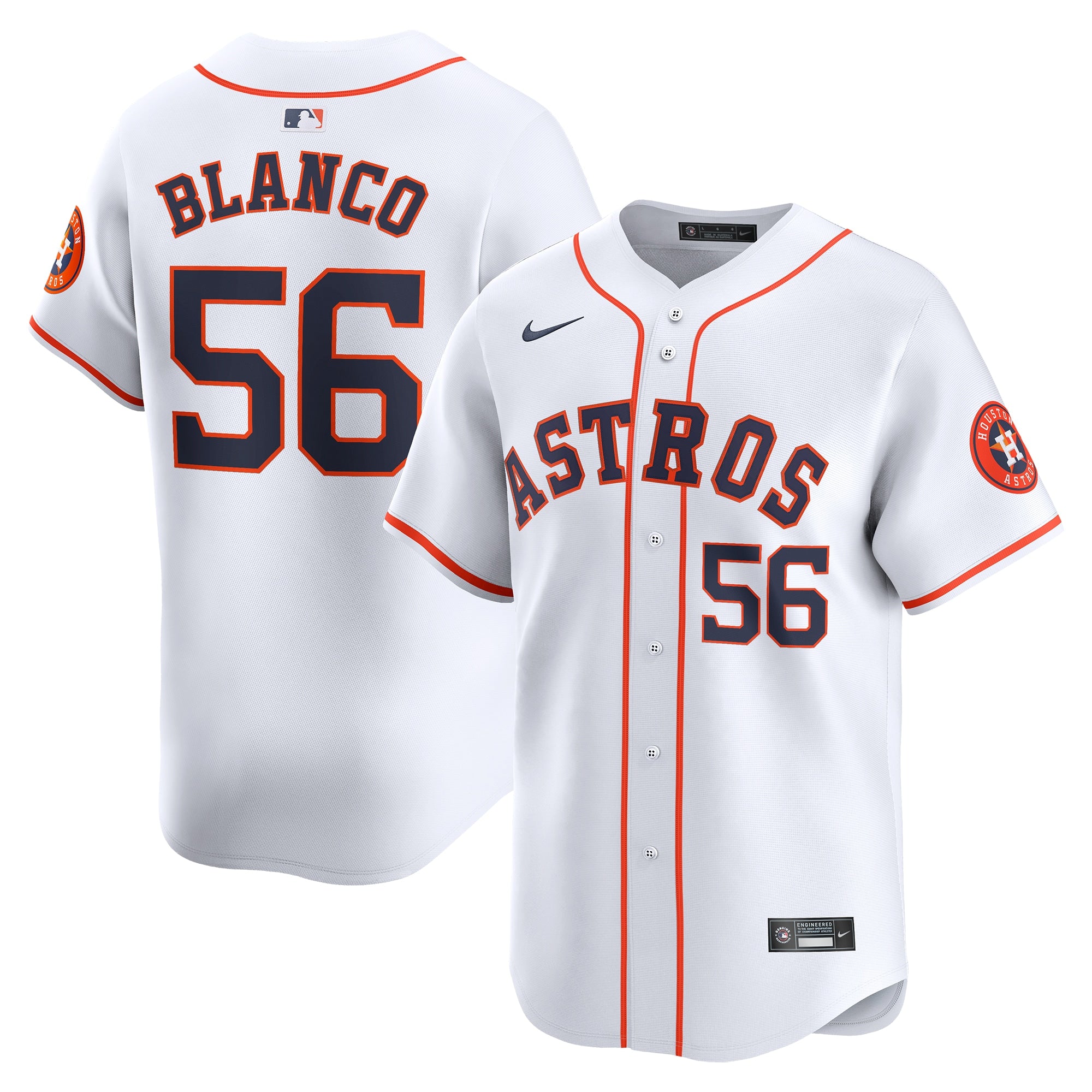Ronel Blanco Houston Astros Nike Away Limited Player Jersey - Gray