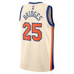 Mikal Bridges New York Knicks Nike Unisex 2025/26 Swingman Jersey - Cream - City Edition