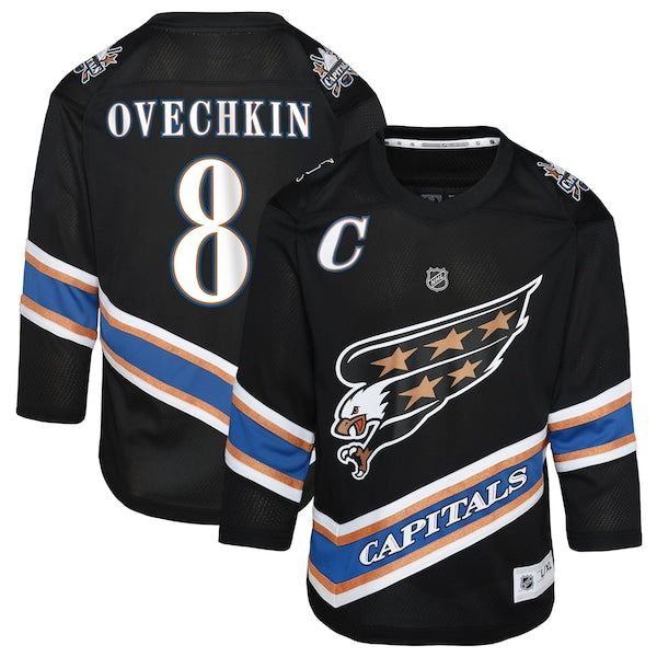 Alexander Ovechkin Washington Capitals Preschool  50th Anniversary Replica Jersey - Black