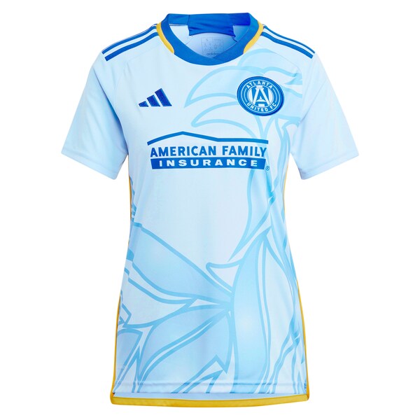 Caleb Wiley Atlanta United FC adidas Women's 2024 The Resurgens Kit Replica Player Jersey - Light Blue/Black