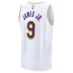 Bronny James Los Angeles Lakers  Youth Fast Break Replica Player Jersey - Association Edition - White