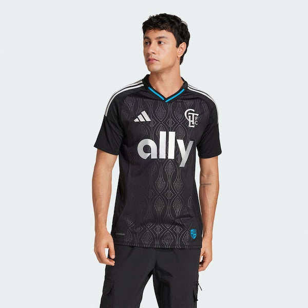 Charlotte FC adidas 2025 Fortress Kit Replica Jersey - Black