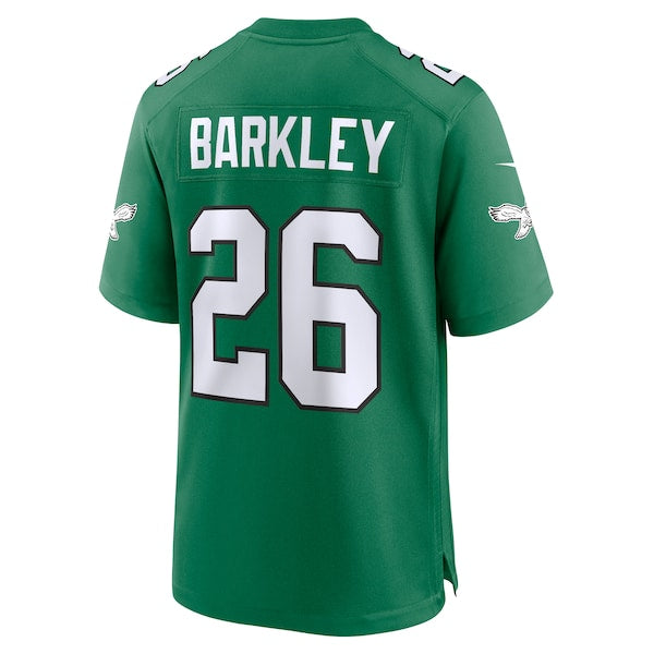 Saquon Barkley Philadelphia Eagles Nike Super Bowl LIX 2nd Alternate Game Jersey - Kelly Green