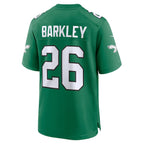 Saquon Barkley Philadelphia Eagles Nike Super Bowl LIX 2nd Alternate Game Jersey - Kelly Green