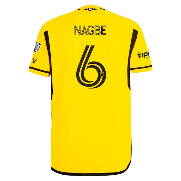 Darlington Nagbe Columbus Crew adidas 2024 The Home Kit Authentic Player Jersey - Yellow