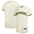Milwaukee Brewers Nike Home Elite Jersey - Cream