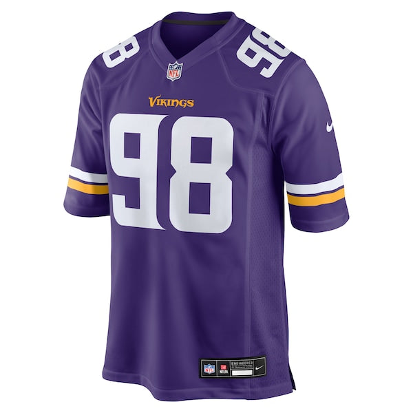 Javon Hargrave Minnesota Vikings Nike Team Game Jersey -  Purple