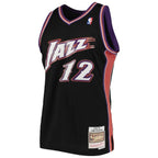 John Stockton Utah Jazz 1998/99 Hardwood Classics Swingman Jersey - Black