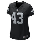 Kanai Mauga Las Vegas Raiders Nike Women's Team Game Jersey -  Black