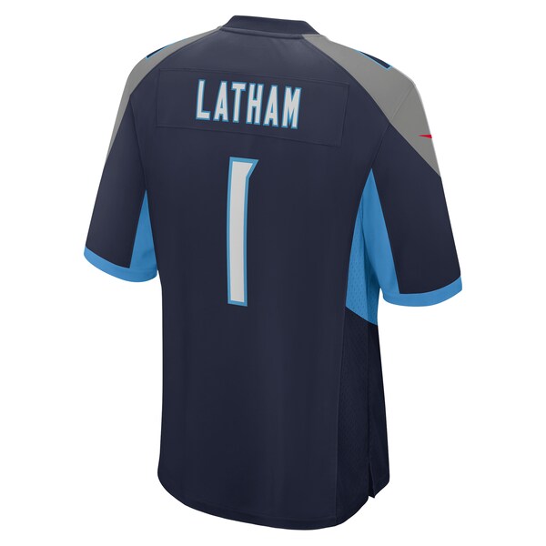 JC Latham Tennessee Titans Nike 2024 NFL Draft First Round Pick Player Game Jersey - Navy