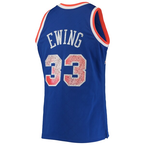 Patrick Ewing New York Knicks 1991/92 Hardwood Classics NBA 75th Anniversary Diamond Swingman Jersey - Blue